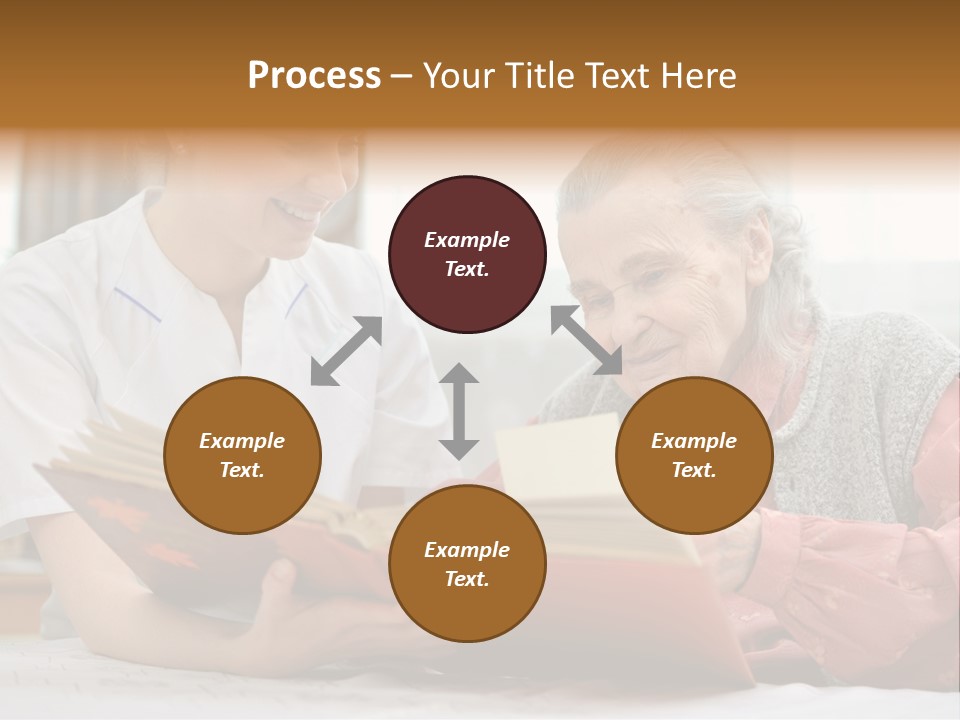 Help Cheerful Elderly PowerPoint Template