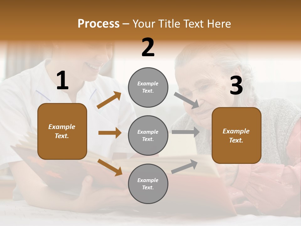 Help Cheerful Elderly PowerPoint Template