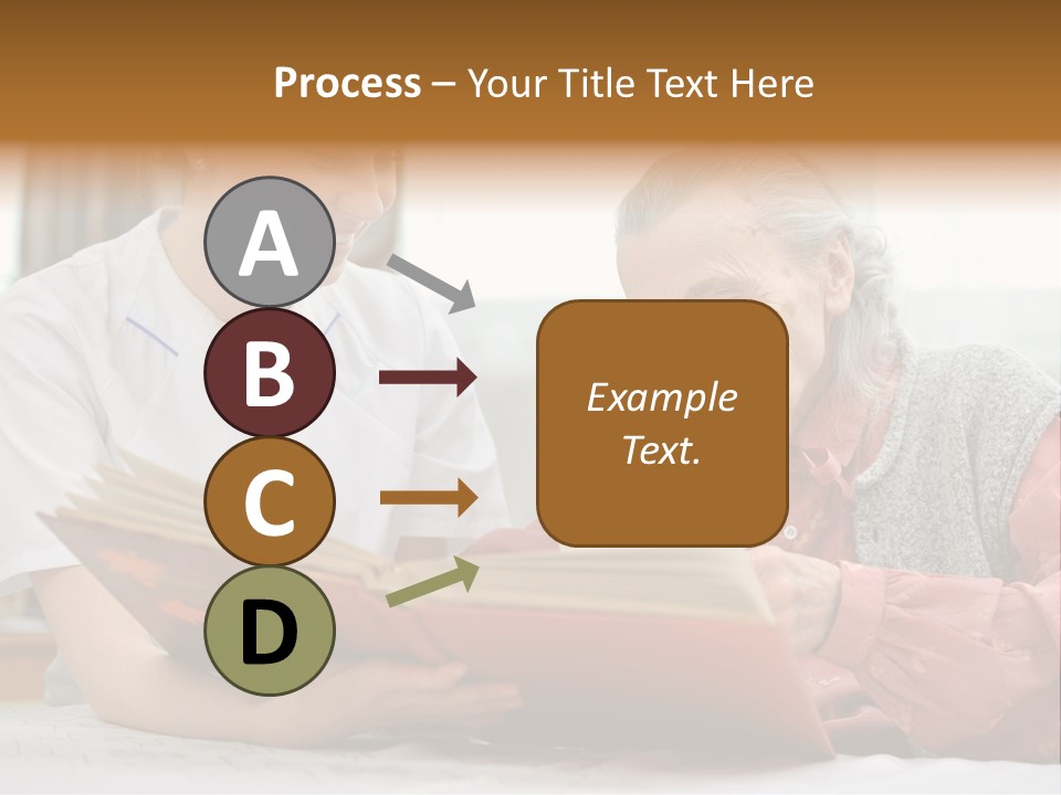Help Cheerful Elderly PowerPoint Template
