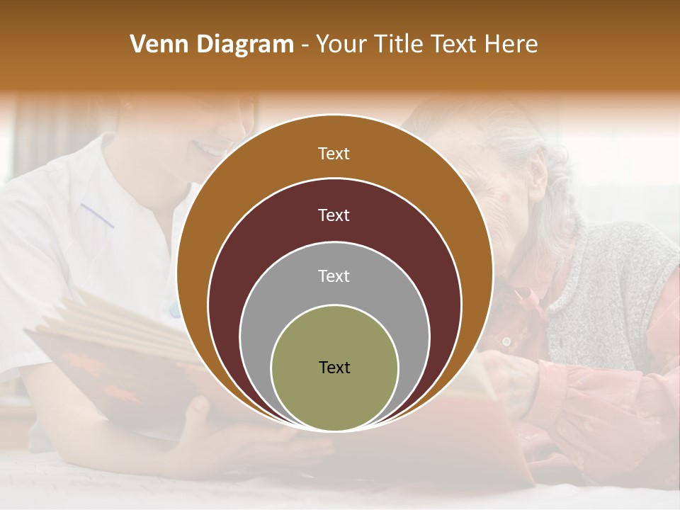 Help Cheerful Elderly PowerPoint Template