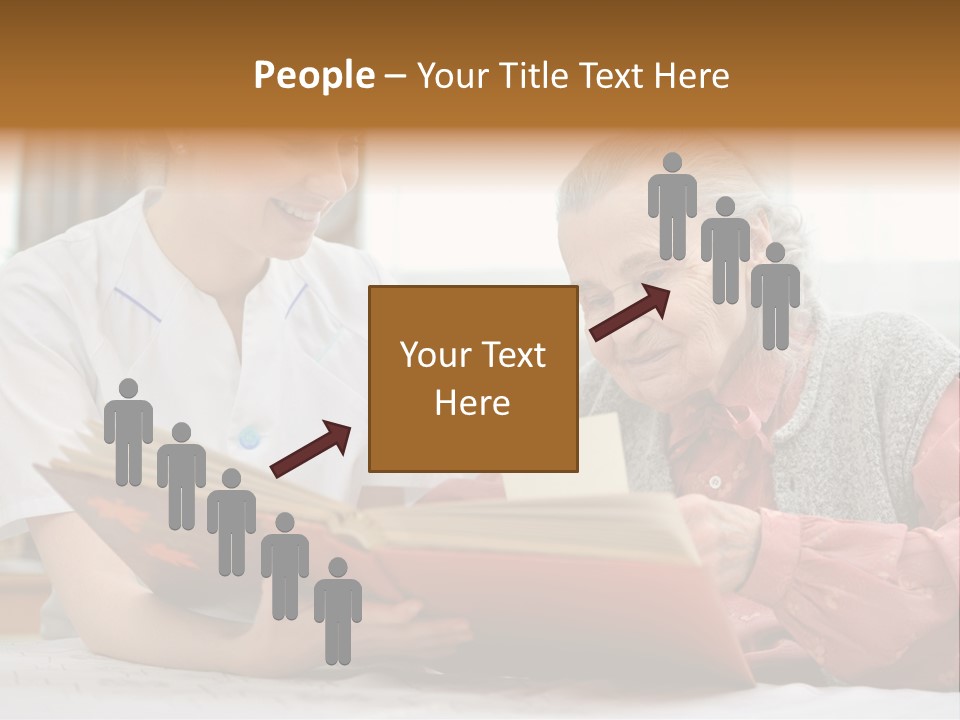 Help Cheerful Elderly PowerPoint Template