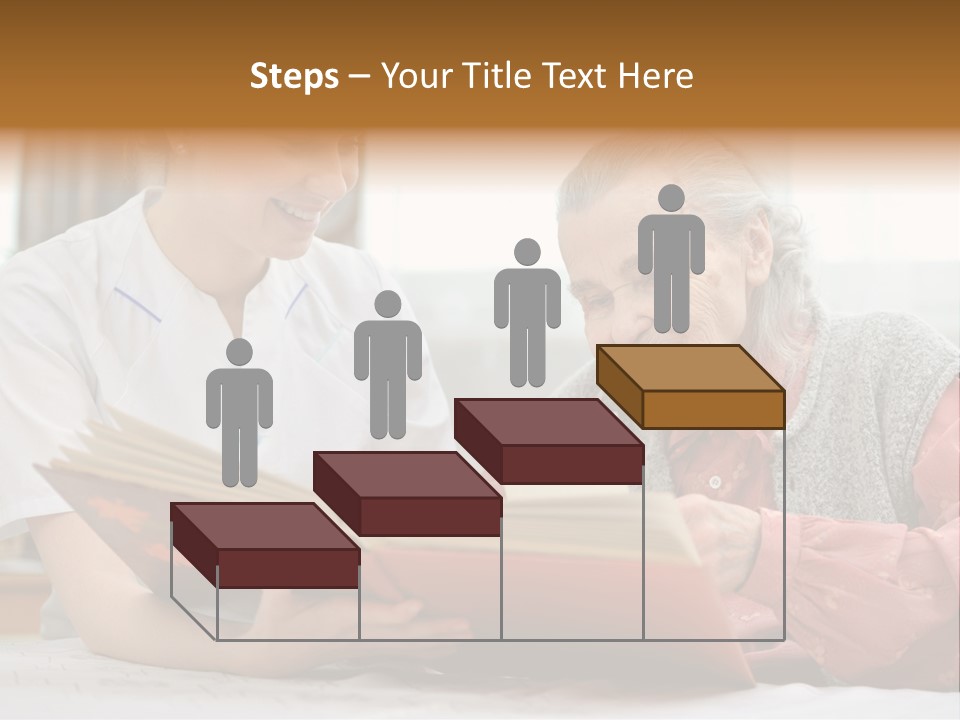 Help Cheerful Elderly PowerPoint Template