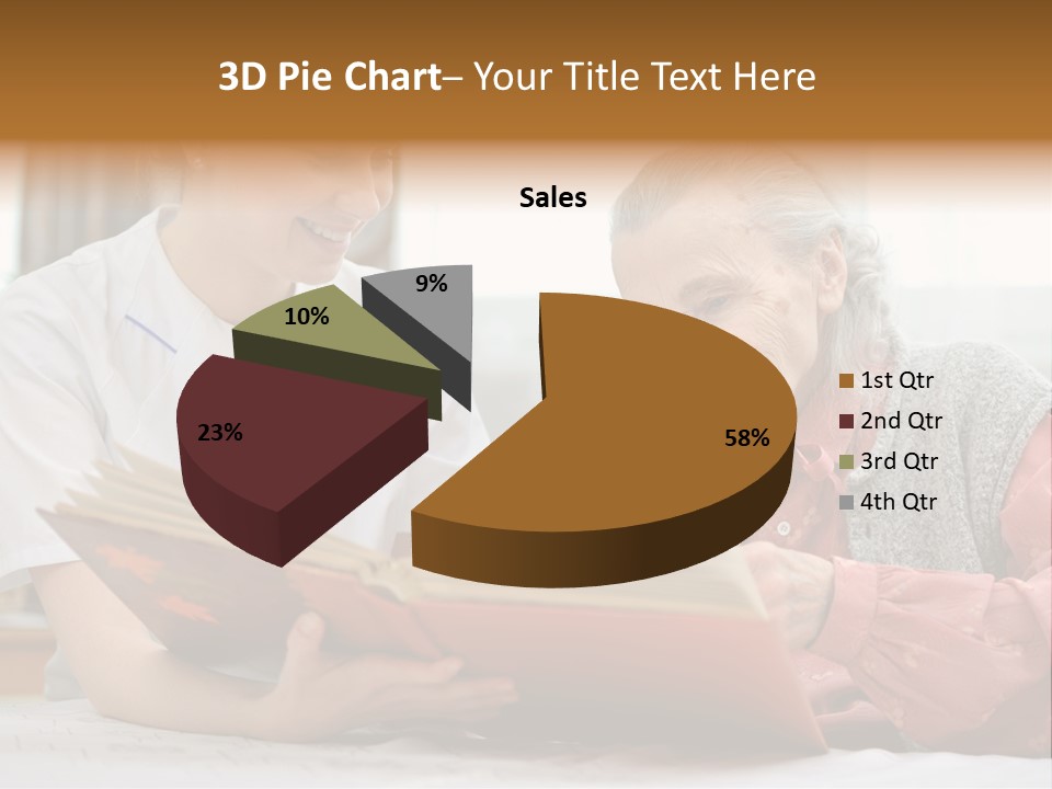 Help Cheerful Elderly PowerPoint Template