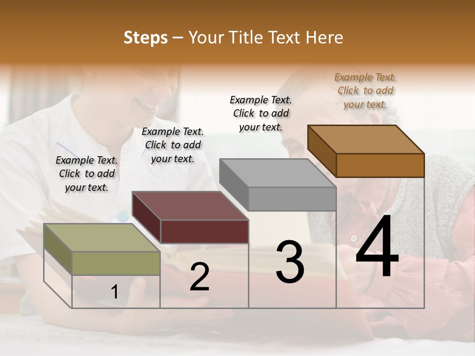 Help Cheerful Elderly PowerPoint Template