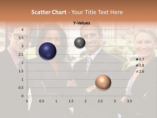 Smiling Team Office PowerPoint Template