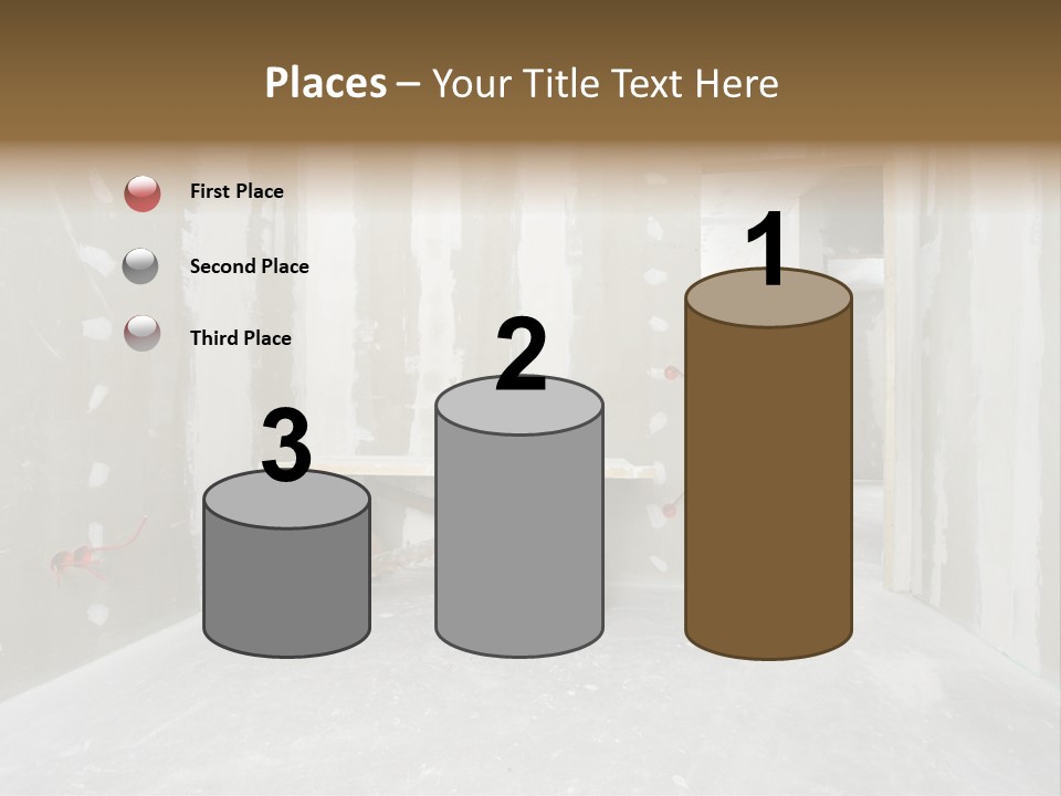 Concrete Room Gray PowerPoint Template