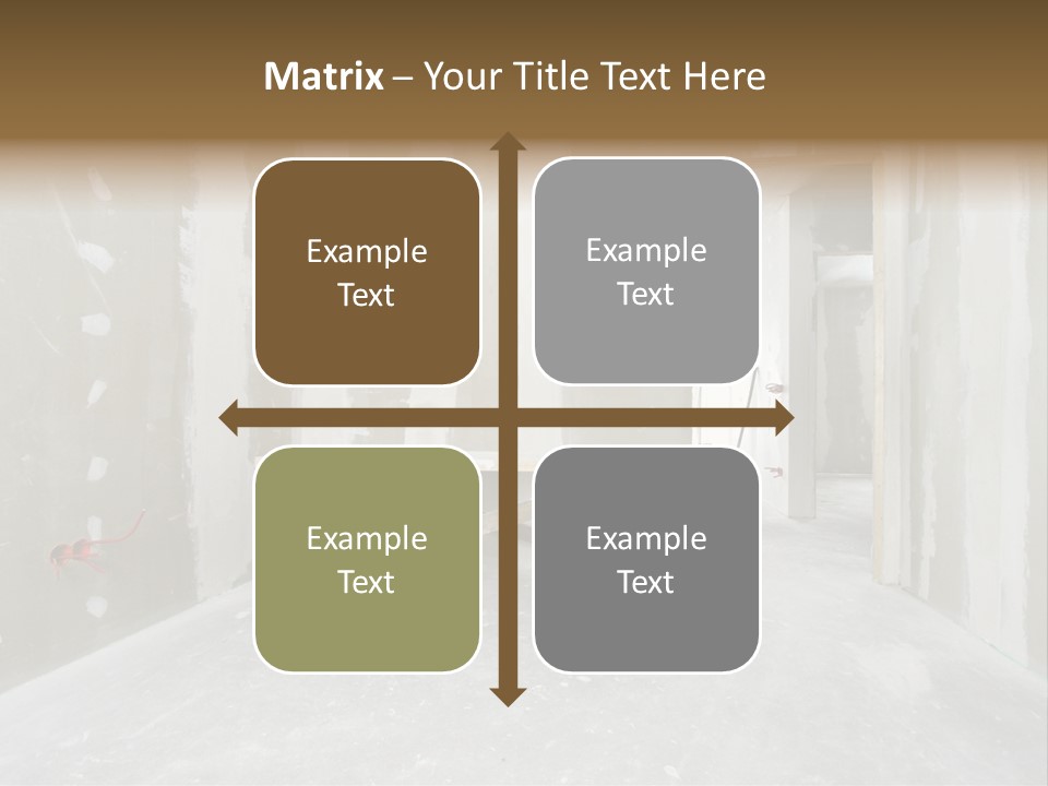 Concrete Room Gray PowerPoint Template