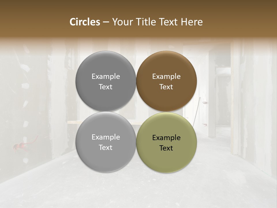 Concrete Room Gray PowerPoint Template