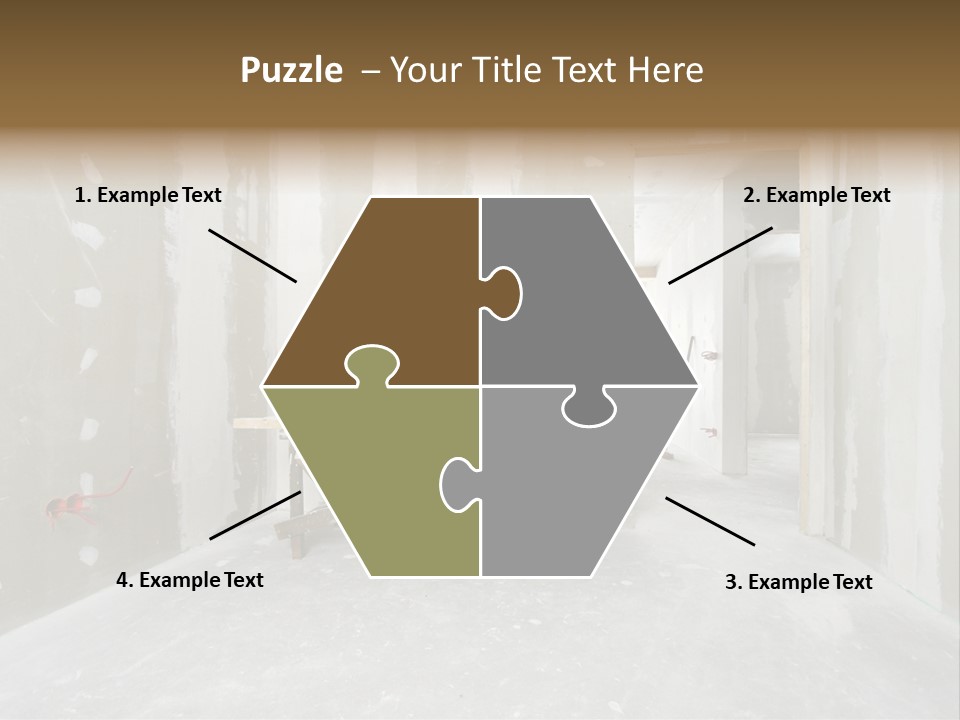Concrete Room Gray PowerPoint Template