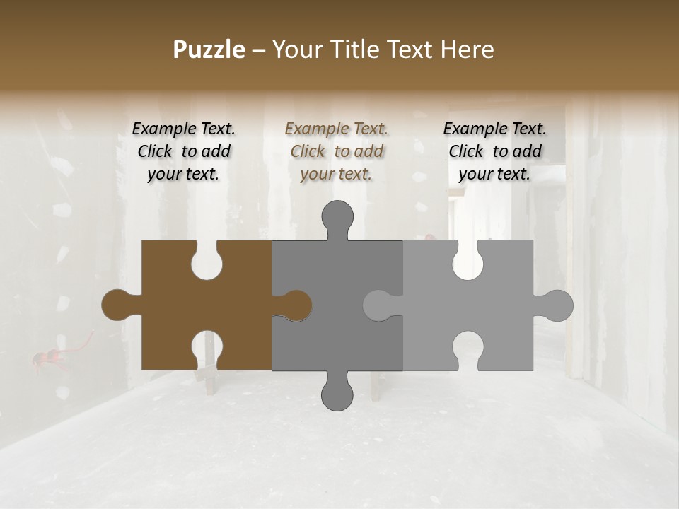 Concrete Room Gray PowerPoint Template