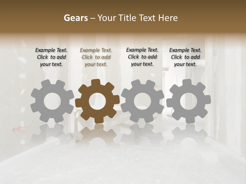 Concrete Room Gray PowerPoint Template