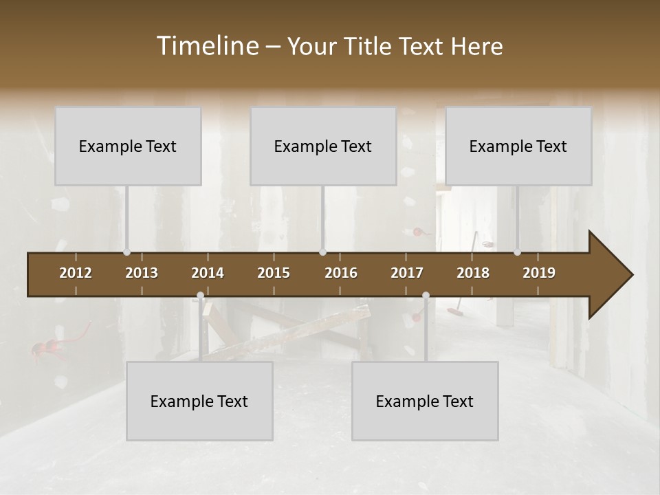 Concrete Room Gray PowerPoint Template