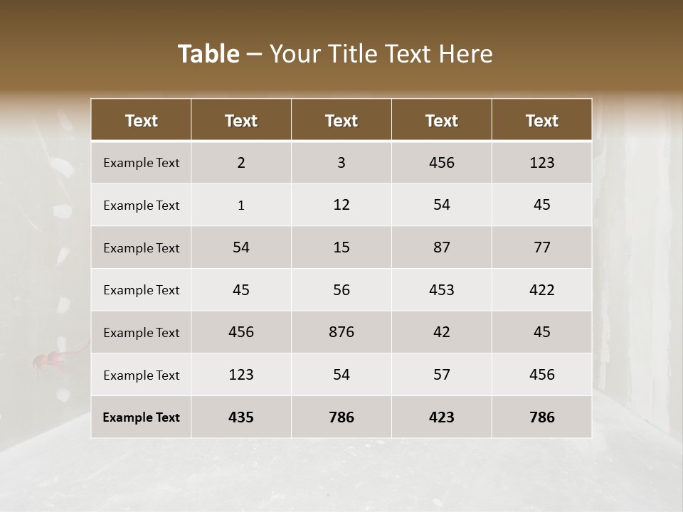 Concrete Room Gray PowerPoint Template