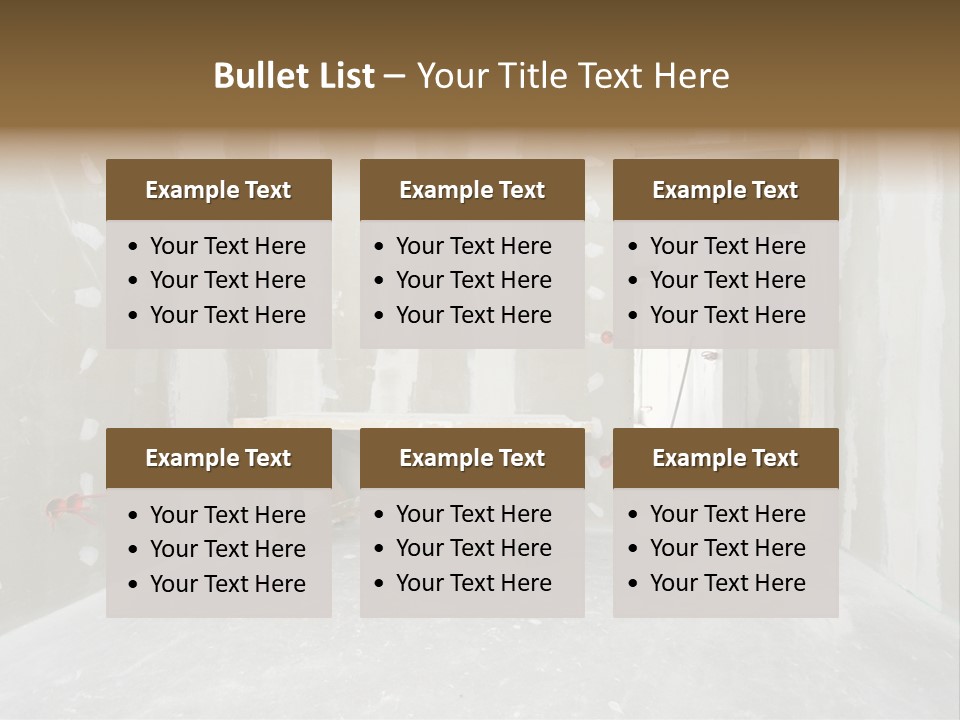 Concrete Room Gray PowerPoint Template