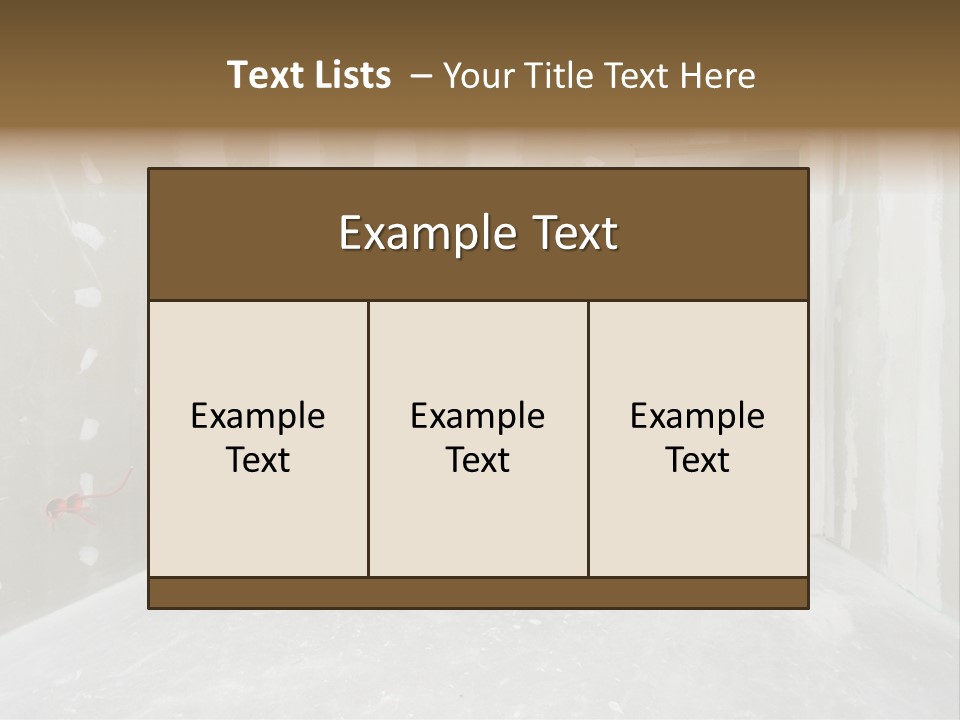 Concrete Room Gray PowerPoint Template