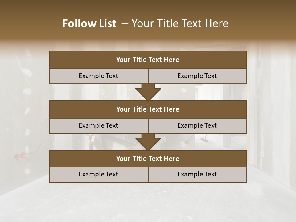 Concrete Room Gray PowerPoint Template