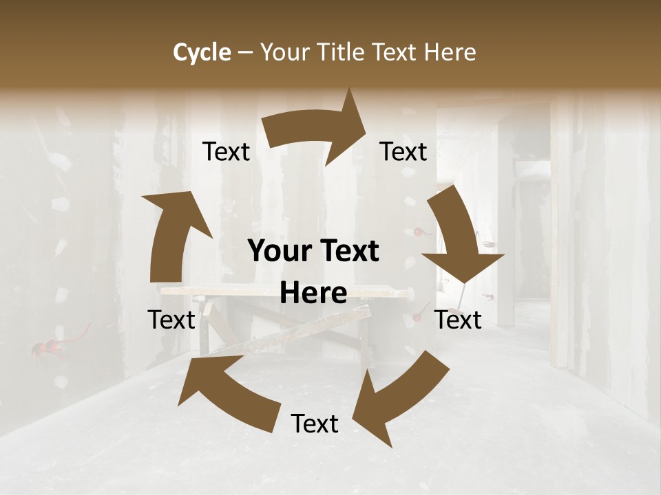 Concrete Room Gray PowerPoint Template
