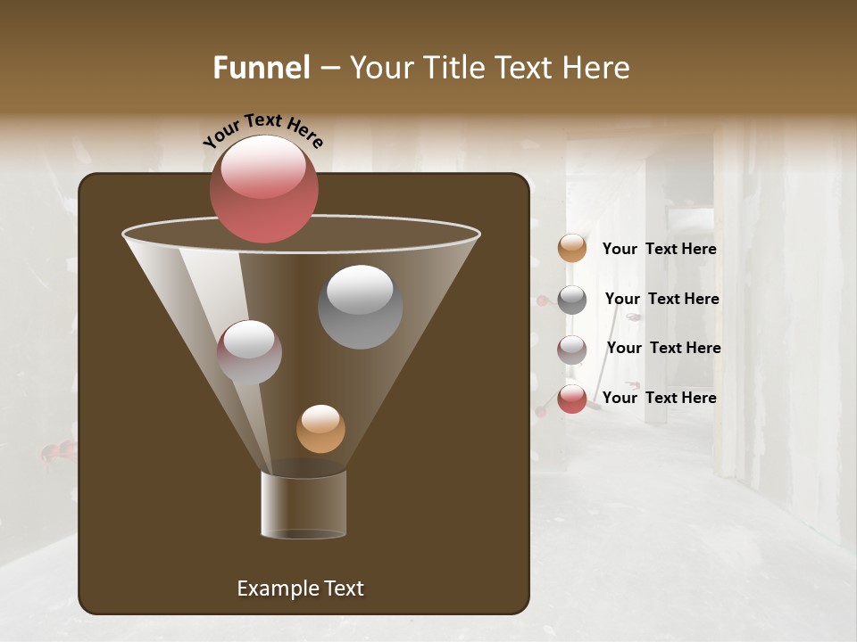 Concrete Room Gray PowerPoint Template