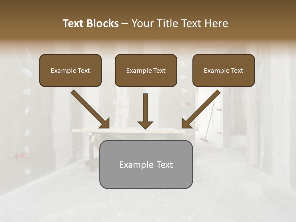 Concrete Room Gray PowerPoint Template