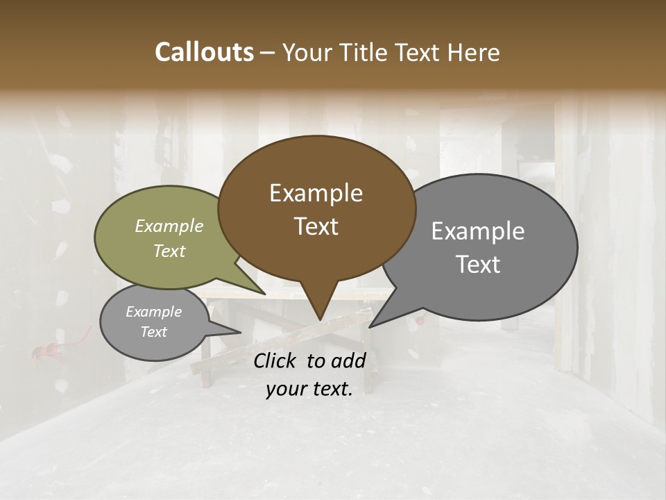 Concrete Room Gray PowerPoint Template
