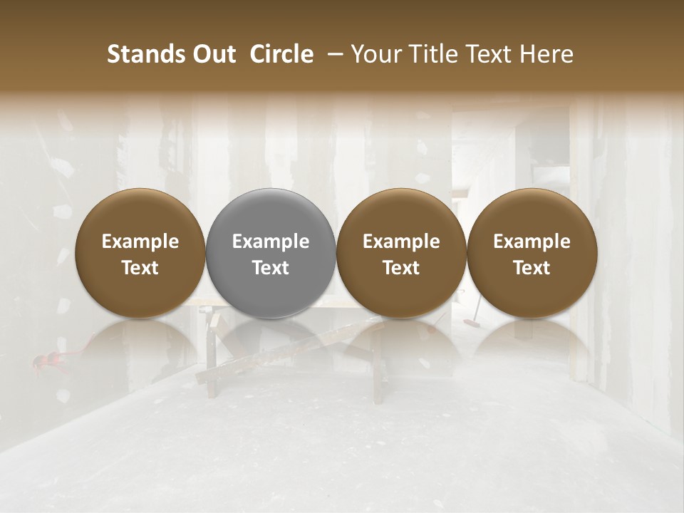 Concrete Room Gray PowerPoint Template