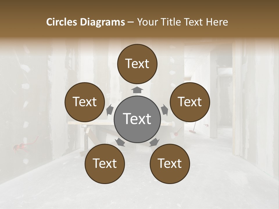 Concrete Room Gray PowerPoint Template