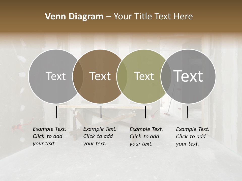 Concrete Room Gray PowerPoint Template