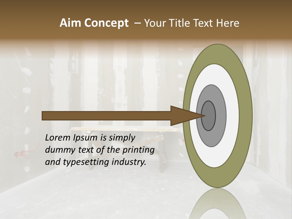 Concrete Room Gray PowerPoint Template