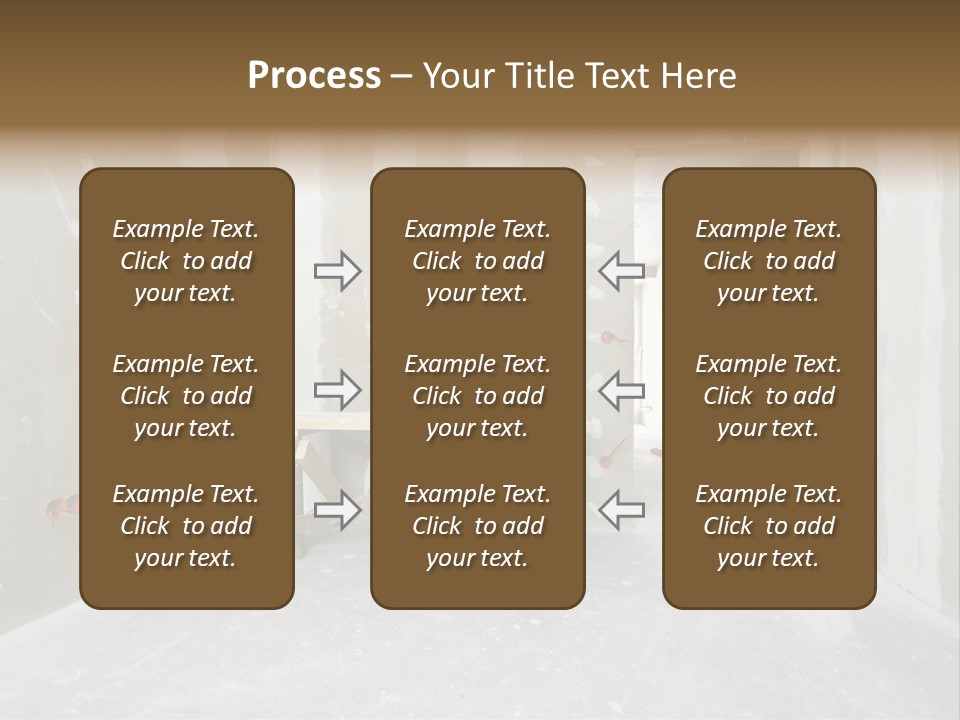 Concrete Room Gray PowerPoint Template