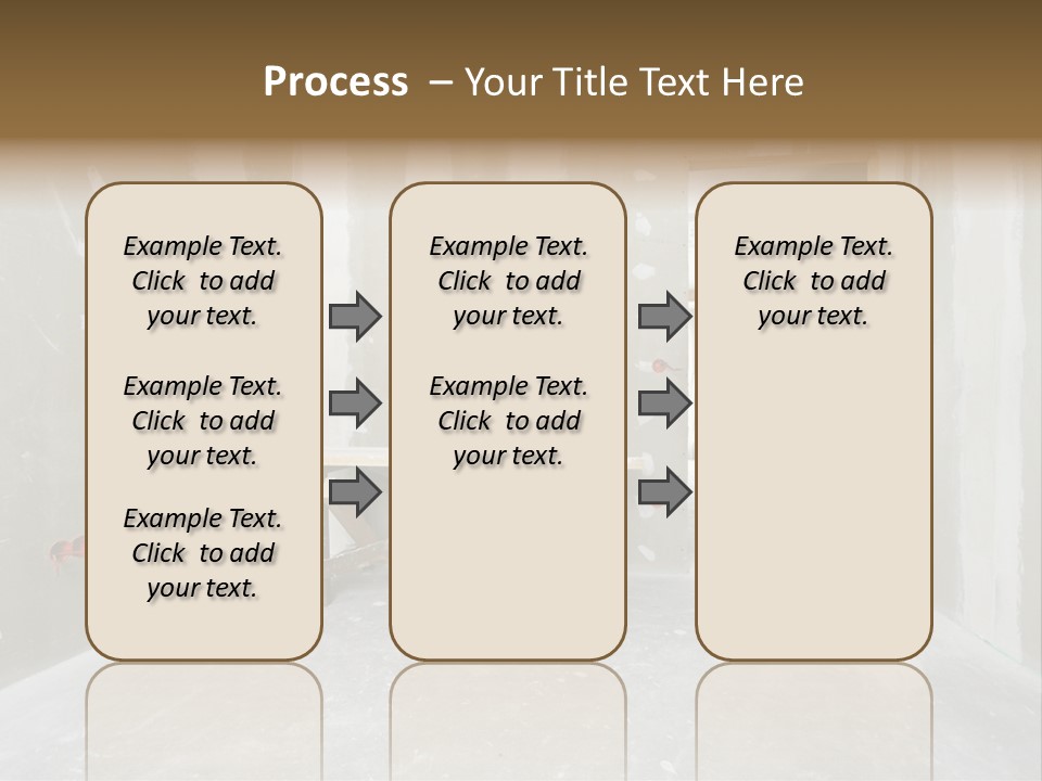 Concrete Room Gray PowerPoint Template