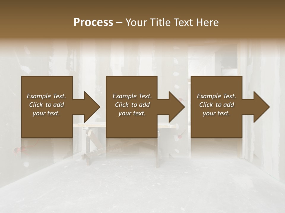 Concrete Room Gray PowerPoint Template