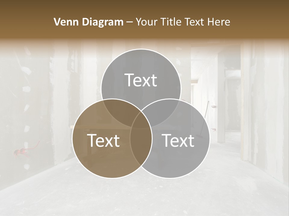 Concrete Room Gray PowerPoint Template
