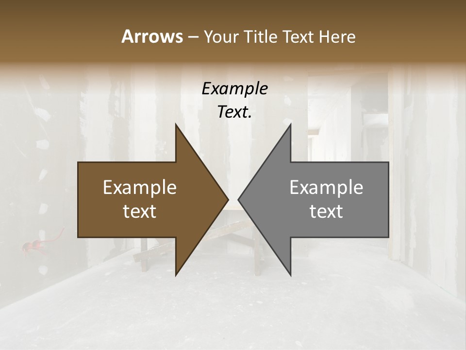 Concrete Room Gray PowerPoint Template