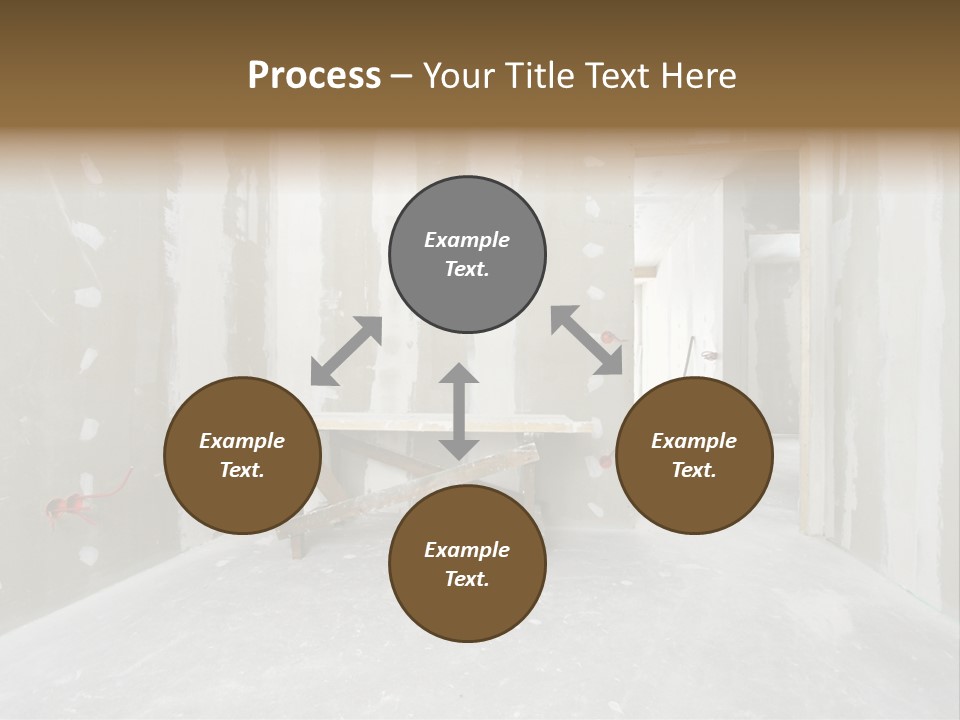 Concrete Room Gray PowerPoint Template