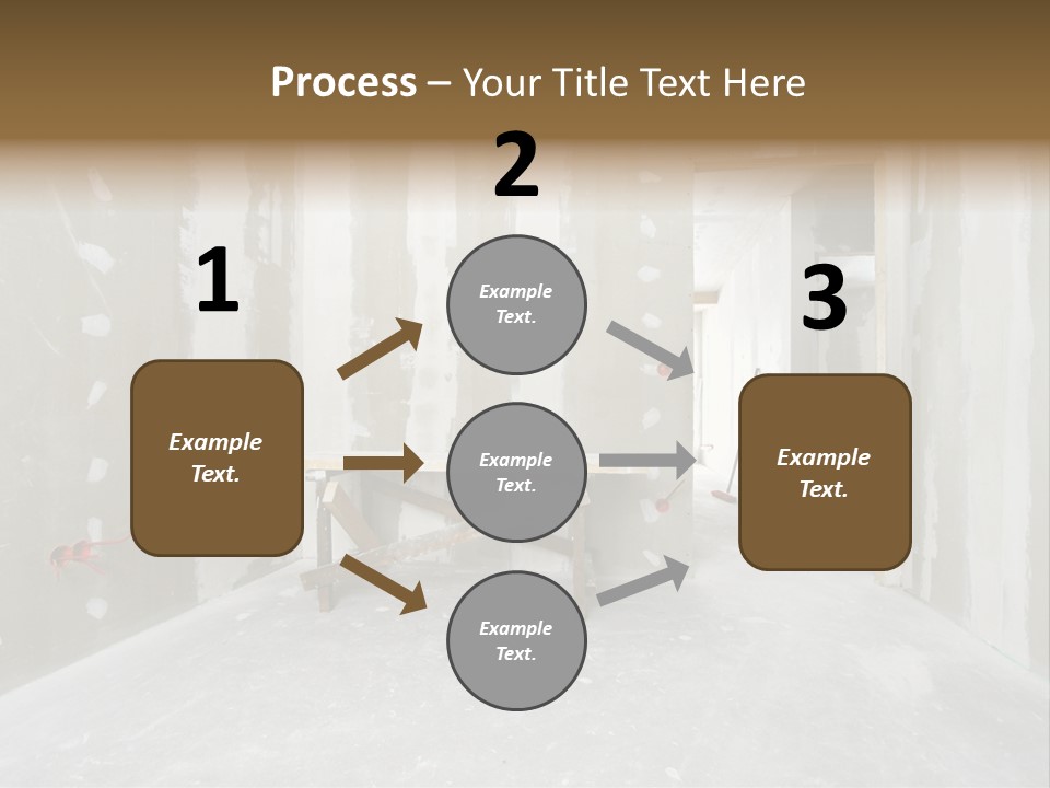 Concrete Room Gray PowerPoint Template