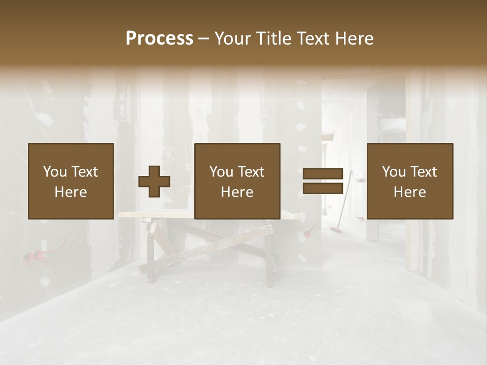 Concrete Room Gray PowerPoint Template
