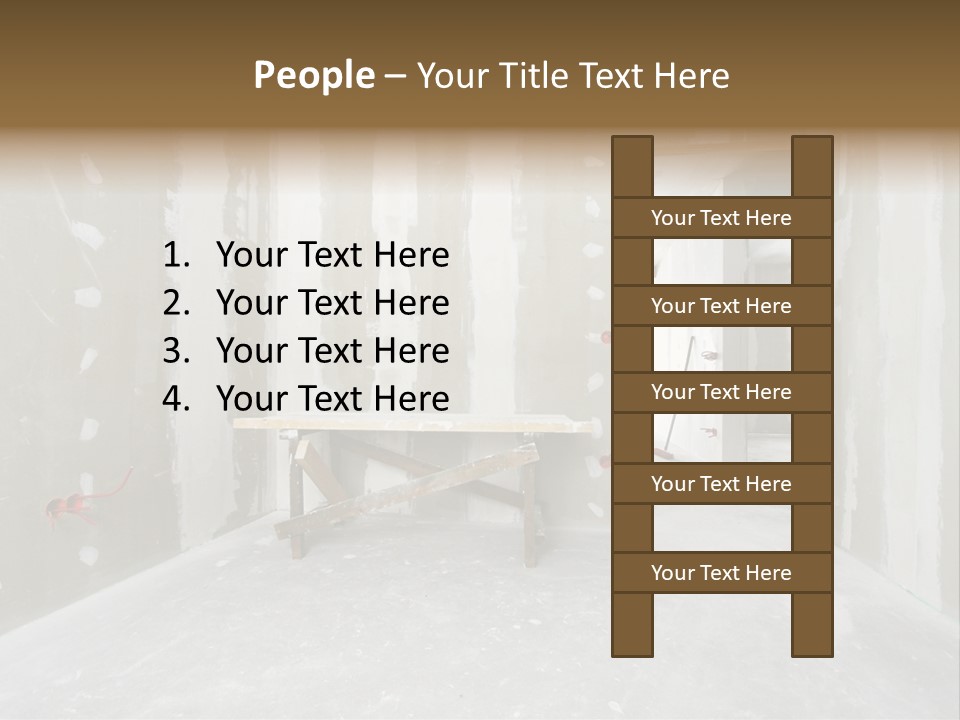 Concrete Room Gray PowerPoint Template