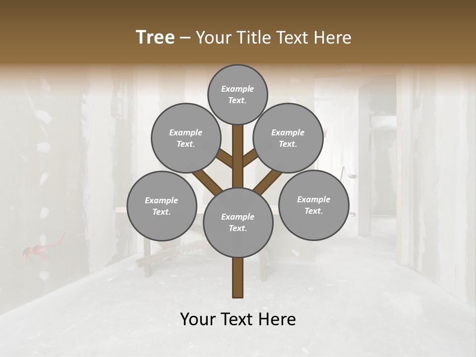 Concrete Room Gray PowerPoint Template