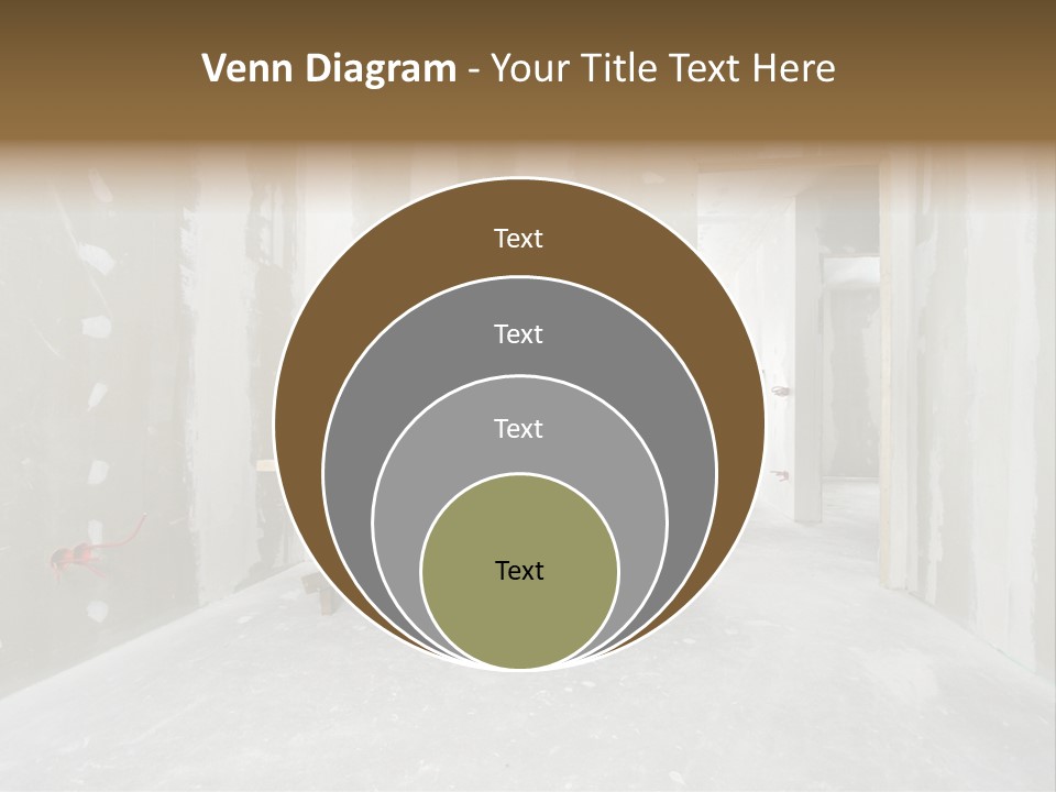Concrete Room Gray PowerPoint Template