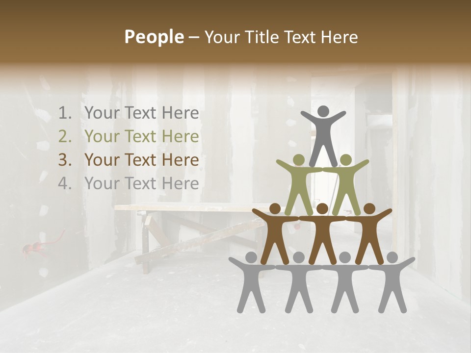 Concrete Room Gray PowerPoint Template