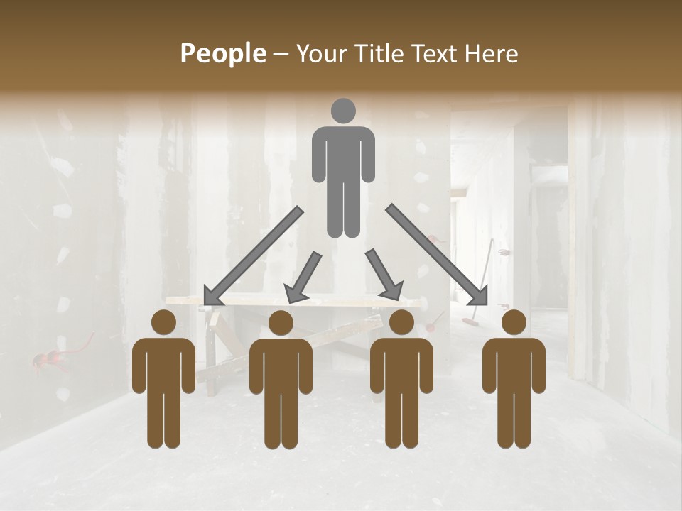 Concrete Room Gray PowerPoint Template