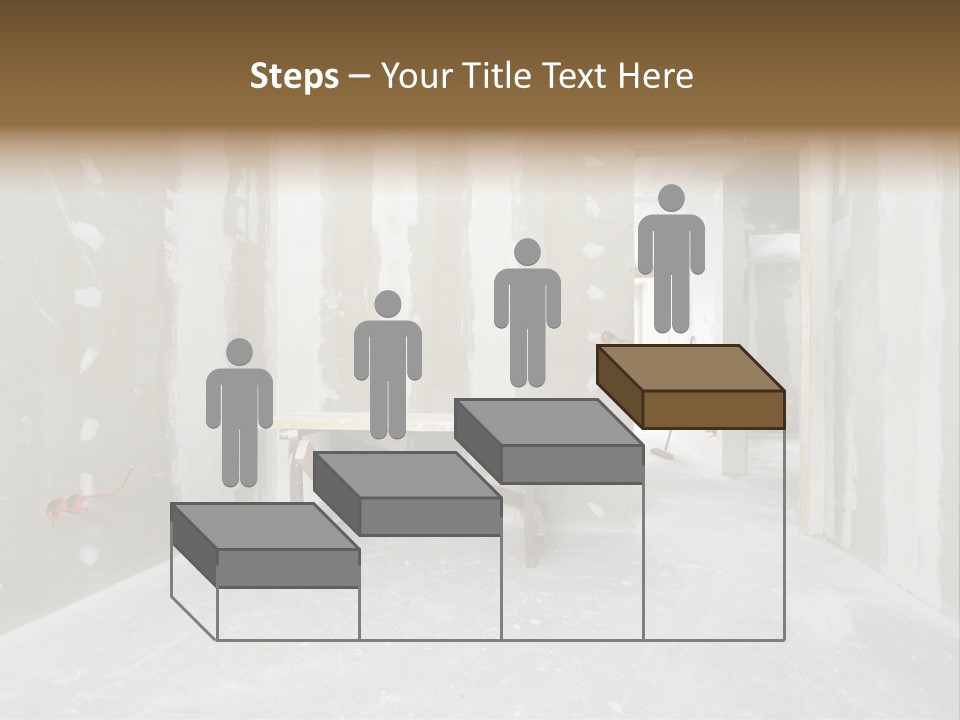 Concrete Room Gray PowerPoint Template