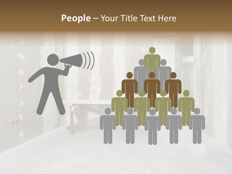 Concrete Room Gray PowerPoint Template