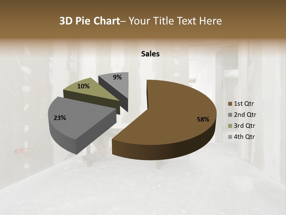 Concrete Room Gray PowerPoint Template