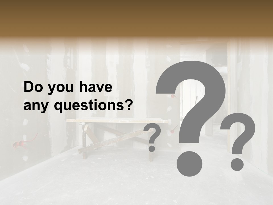 Concrete Room Gray PowerPoint Template