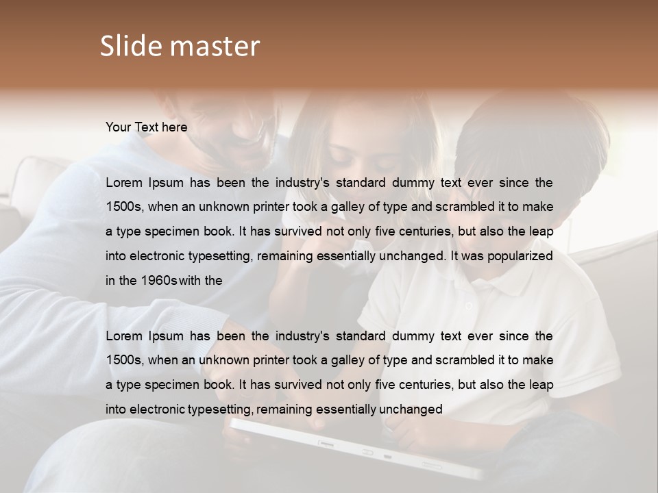 Portrait Using Cheerful PowerPoint Template