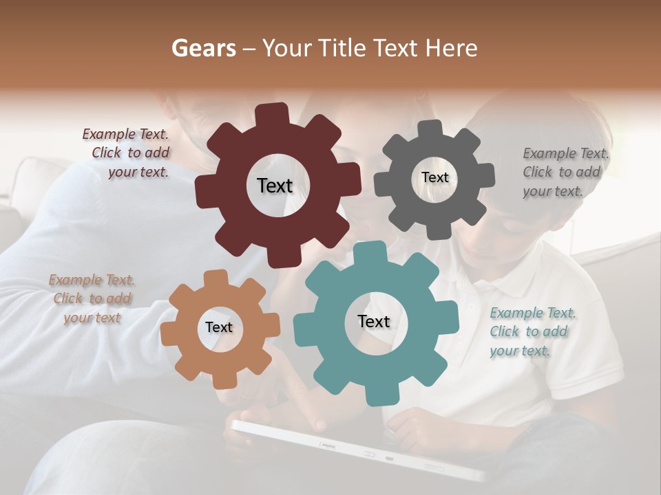 Portrait Using Cheerful PowerPoint Template