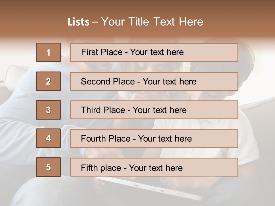 Portrait Using Cheerful PowerPoint Template