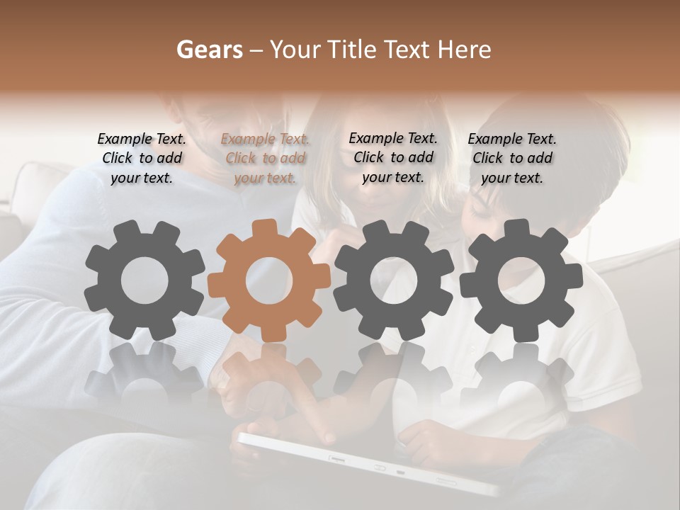 Portrait Using Cheerful PowerPoint Template