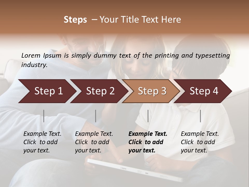 Portrait Using Cheerful PowerPoint Template